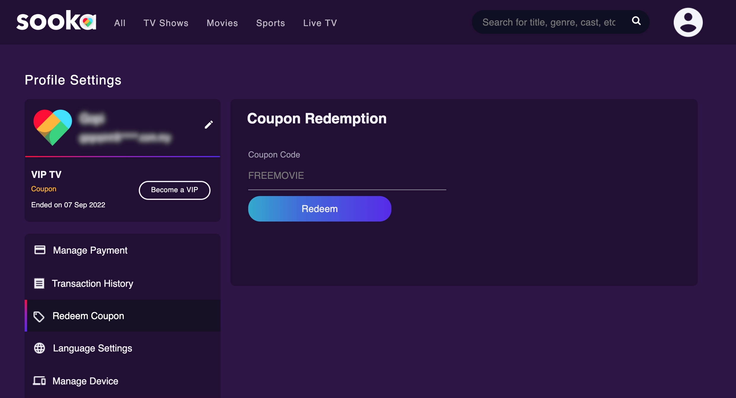 How to redeem my coupon? sooka